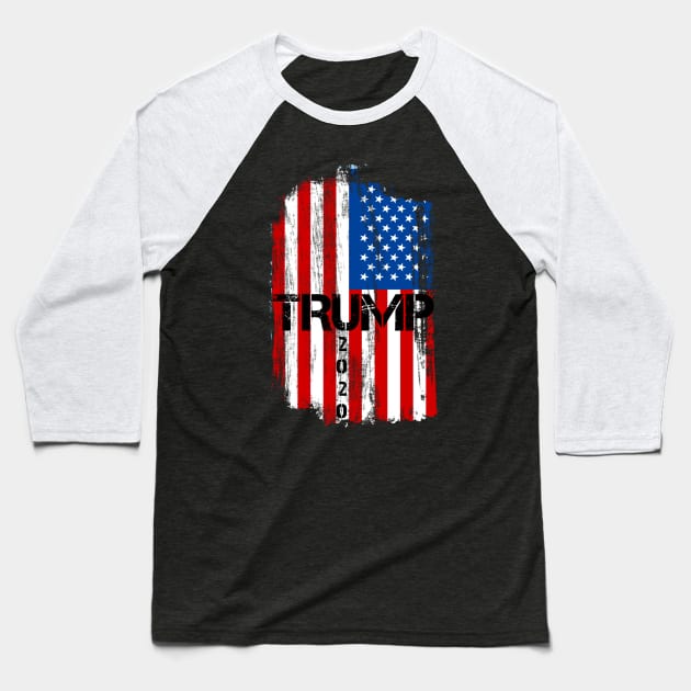 Trump 2020 Re-elected Baseball T-Shirt by Mustafata996